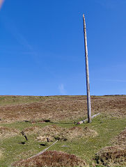 Waun Lwyd, derelict power line to Blaina, Ebbw Vale, March 2009