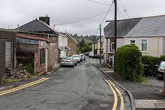 Course of the Clydach Railroad through Beaufort, May 2019