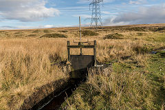 Blaen-y-Cwm reservoir sluice gate, November 2019