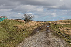 
Garnlydan tramway approaching Rhas Fach, March 2019