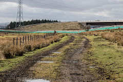 
Garnlydan tramway approaching  Ty Coch from Rhas Fach, March 2019