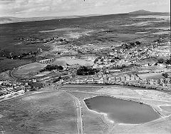 Aerial view of Beaufort and the viaducts, c1957, © Photo courtesy of 'Monmouthshire Memories'
