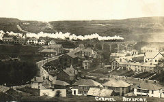 
The Rassa (Trefil) Railroad passes under Carmeltown Viaduct and the Clydach Railroad goes behind Carmel Chapel, © Photo courtesy of Lawrence Sharpe