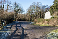 Llis-pentwyn Ishaf Pit tramroad, Cwm Philkins, Blackwood, January 2020