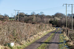 Llis-pentwyn Ishaf Pit tramroad, Cwm Philkins, Blackwood, January 2020
