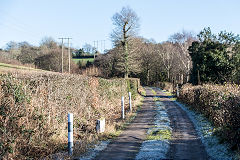 Llis-pentwyn Ishaf Pit tramroad, Cwm Philkins, Blackwood, January 2020