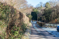 Llis-pentwyn Ishaf Pit tramroad, Cwm Philkins, Blackwood, January 2020