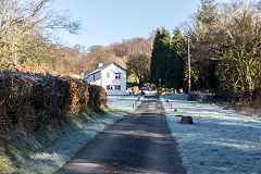 Llis-pentwyn Ishaf Pit tramroad, Cwm Philkins, Blackwood, January 2020