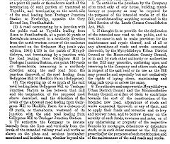 Penllwyn Railway announcement, 1906