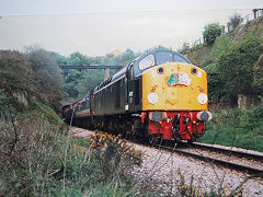 
'D200 40122' at Pennar Tunnel on the 'Gwent Valley Explorer', May 1987, © Photo courtesy of Unknown photographer