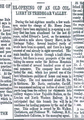 Wentloog Colliery re-opening, 13 October 1893