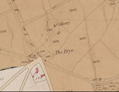 
Bryn Colliery on the 1843 Tithe Map