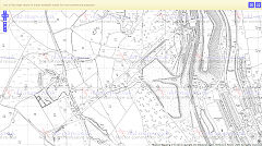 The route of Wyllie Colliery ropeway, 1961. © Crown Copyright reserved