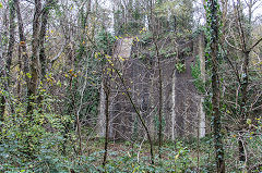 Nine Mile Point Colliery branch bridge over the River Sirhowy, November 2015