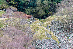 The quarry below Nant-y-draenog reservoir, Cwmfelinfach, October 2016