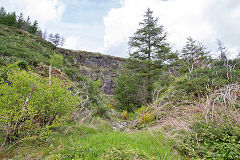 Nine Mile Point Colliery quarry, May 2014
