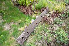 Nine Mile Point Colliery quarry axle beam, May 2014