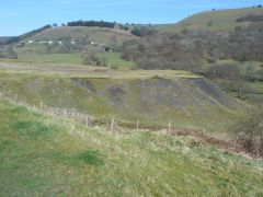 
Bedwellty Pits Colliery tips, March 2012