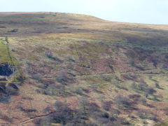 
A panorama of the Bedwellty Quarry and levels, March 2014