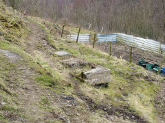 Hollybush Colliery foundations, March 2013