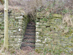 LNWR steps to Hollybush Colliery, March 2013