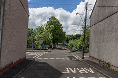 
The Sirhowy Tramroad heading to Tredegar from the Ironworks, June 2019