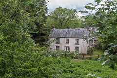 
'Glan-yr-afon', the home of Rev Matthew Monkhouse, ironmaster at Sirhowy Ironworks in 1794, June 2019