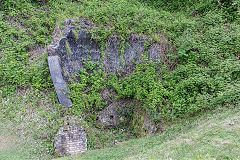 
The late 19th century furnace which may have been used as a limekiln later, Sirhowy Ironworks, June 2019