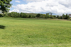 
The site of Briggs Pit or Tredegar No 4 Pit, Tredegar, the park is built from the  tips, June 2019