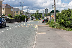Tredegar Tramroad in Sycamore Avenue, Tredegar on the route to Trefil, June 2019