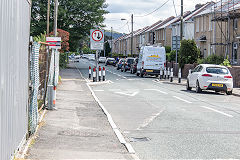 Tredegar Tramroad in Stockton Way, Tredegar on the route to Trefil, June 2019
