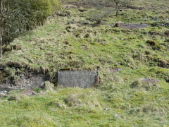 Foundations below Troedrhiwgwair Colliery, March 2012