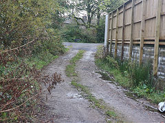 The Rhymney Tramroad at Nant-y-bwch looking towards Rhymney, October 2023