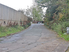The Rhymney Tramroad at Nant-y-bwch looking towards Trefil, October 2023