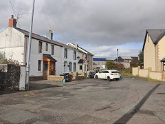 The Rhymney Tramroad at Tafarnau-bach looking towards Trefil, October 2023