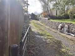The Rhymney Tramroad at Tafarnau-bach looking towards Rhymney, October 2023