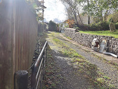 
The Rhymney Tramroad at Tafarnau-bach looking towards Rhymney, October 2023