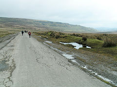 
Route of railway from Hendre Quarry to Trefil, November 2008