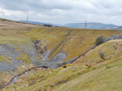 Trefil Railway diversion at Cwm Milgatw, April 2013
