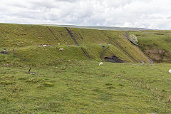 Trefil Railway embankment over Nant Milgatw, June 2019