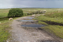 The Trefil Railway trackbed towards Trefil, June 2019