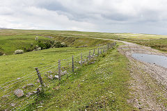 The Trefil Railway trackbed towards Trefil, June 2019