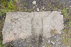 
Trefil Railway, stone sleeper left over from the tramroad, June 2014