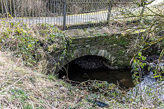 The Rassa (Trefil) Tramroad bridge, rebuilt in 1806, at SO 1603 1152, March 2019