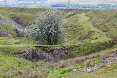The Western culvert under the Trefil Tramroad around Cwm Milgatw, June 2019