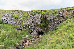 
The Eastern culvert under the Trefil Tramroad around Cwm Milgatw, June 2014