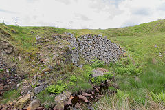 
The Eastern culvert under the Trefil Tramroad around Cwm Milgatw, June 2014