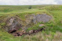 
The Eastern culvert under the Trefil Tramroad around Cwm Milgatw, June 2014