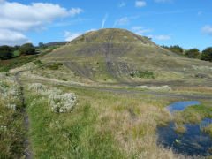 
Middle tip at ST 1778 8995 as seen from the lower tip, Bedwas Colliery, October 2012