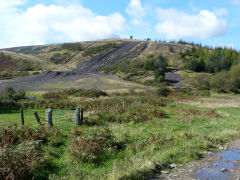 
Upper tip at ST 1775 9060 from Nine Mile Point aerial ropeway top station, Bedwas Colliery, October 2012